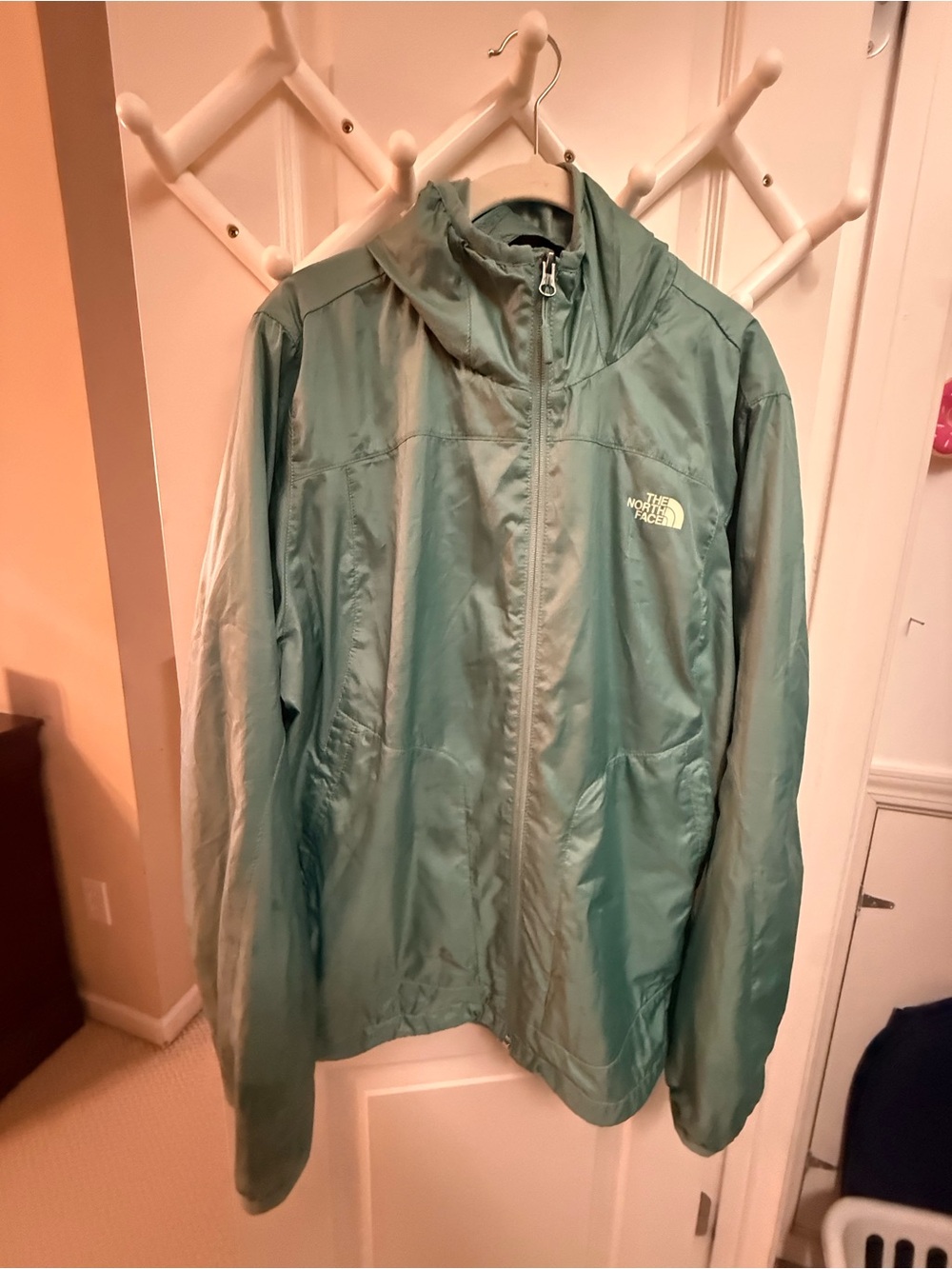 The North Face Fleeced Lined Hooded Jacket - Mint Green